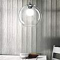 Sospensione Moderna Nemo Metallo Trasparente 1 Luce E27 D30Cm 052809