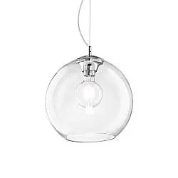 Sospensione Moderna Nemo Metallo Trasparente 1 Luce E27 D40Cm