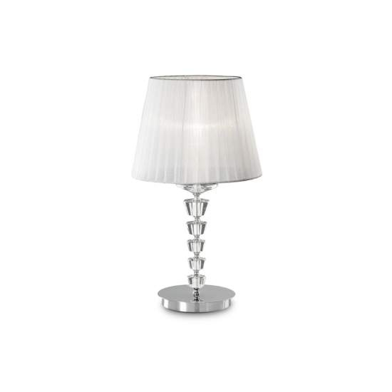 Lampade Da Scrivania - Ufficio Classica Pegaso Metallo Bianco 1 Luce E14 Big 059259