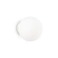 Applique Moderna Mapa Vetro Bianco 1 Luce G9 3W 3000K Luce Calda