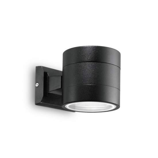 Applique Moderna Snif Round Alluminio Nero 1 Luce G9 3W 3000K Luce Calda 061450