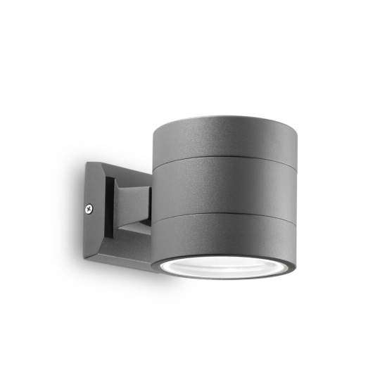 Applique Moderna Snif Round Alluminio Antracite 1 Luce G9 3W 3000K Luce Calda 061467