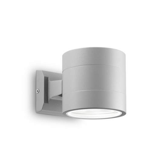 Applique Moderna Snif Round Alluminio Grigio 1 Luce G9 3W 3000K Luce Calda 061474