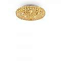 Plafoniera Contemporanea King Metallo-Cristallo Oro 5 Luci G9 3W 3000K 073187