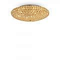 Plafoniera Contemporanea King Metallo-Cristallo Oro 9 Luci G9 3W 3000K 073262