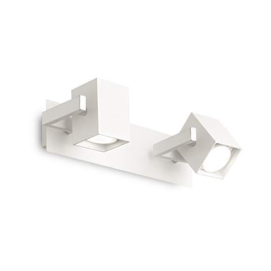 Applique Moderna Mouse Metallo Bianco 2 Luci Gu10 073545