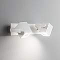 Applique Moderna Mouse Metallo Bianco 2 Luci Gu10 073545