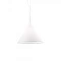 Sospensione Moderna Cocktail Vetro Bianco 1 Luce E27 074313