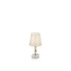 Lampade Da Scrivania - Ufficio Classico Queen Metallo Oro 1 Luce E27 Small