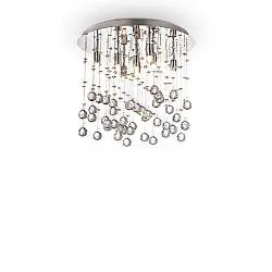 Plafoniera Contemporanea Moonlight Metallo-Cristallo Oro 8 Luci G9 3W 3000K