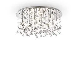 Plafoniera Contemporanea Moonlight Metallo-Cristallo Oro 15 Luci G9 3W 3000K