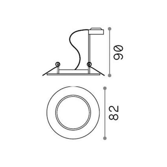 3 Faretti Ad Incasso Swing Metallo Nickel 1 Luce Gu10 | Ideal Lux