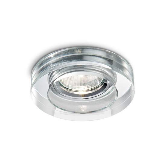 3 Faretti Incasso Moderno Blues Alluminio Trasp. 1 Luce Gu10 5W 3000K Luce Calda | Ideal Lux