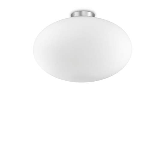 Plafoniera Moderna Candy Vetro Bianco 1 Luce E27 086781