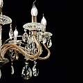 Lampadario Classico Negresco Metallo-Cristallo Oro 8 Luci E14 087764