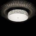 Plafoniera Contemporanea Roma Metallo-Cristallo Cromo 9 Luci 3W 3000K Luce Calda 087863