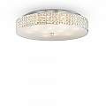 Plafoniera Contemporanea Roma Metallo-Cristallo Cromo 12 Luci 3W 3000K 087870