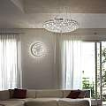 Sospensione Contemporanea King Metallo-Cristallo Cromo 7 Luci G9 3W 3000K 087979