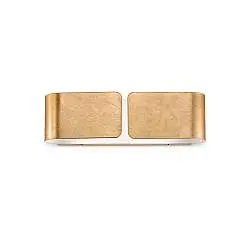 Applique Contemporanea Clip Metallo Oro 2 Luci E27