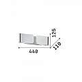Applique Contemporanea Clip Metallo Oro 2 Luci E27 088266