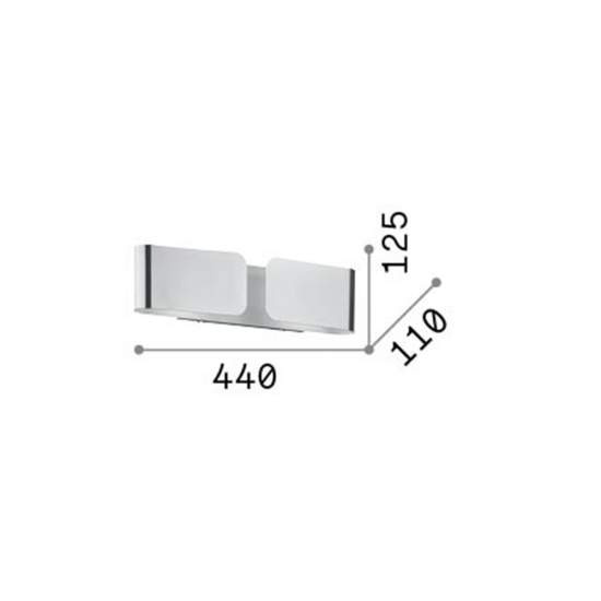 Applique Contemporanea Clip Metallo Oro 2 Luci E27 088266