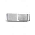 Applique Contemporanea Clip Metallo Argento 2 Luci E27 088273