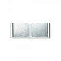 Applique Contemporanea Clip Metallo Argento 2 Luci G9 3W 3000K Luce Calda 091136