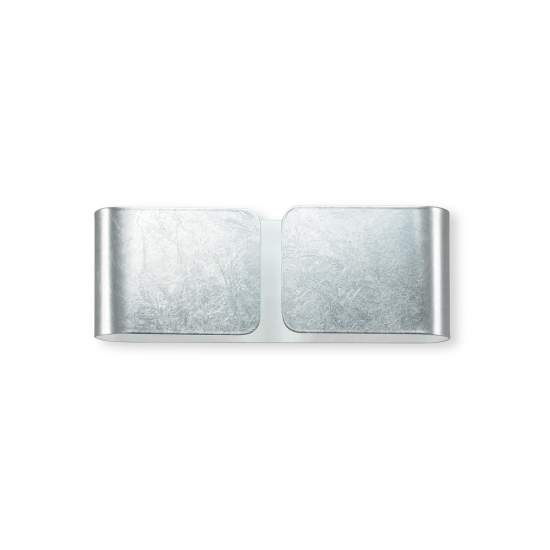 Applique Contemporanea Clip Metallo Argento 2 Luci G9 3W 3000K Luce Calda 091136