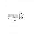 Applique Contemporanea Clip Metallo Argento 2 Luci G9 3W 3000K Luce Calda 091136