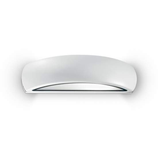 Applique Moderna Giove Alluminio Bianco 1 Luce E27 092195
