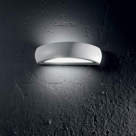 Applique Moderna Giove Alluminio Bianco 1 Luce E27 092195