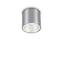 Plafoniera Moderna Gun Alluminio Cromo 1 Luce Gu10