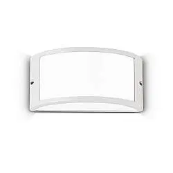 Applique Moderna Rex-1 Alluminio-Materie Plastiche Bianco 1 Luce E27