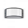 Applique Moderna Rex-1 Alluminio-Materie Plastiche Antracite 1 Luce E27 092409