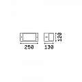Applique Moderna Rex-1 Alluminio-Materie Plastiche Antracite 1 Luce E27 092409