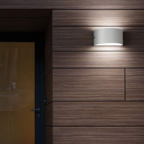 Applique Moderna Rex-2 Alluminio-Materie Plastiche Bianco 1 Luce E27 092416