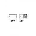 Applique Moderna Rex-2 Alluminio-Materie Plastiche Bianco 1 Luce E27 092416