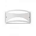Applique Moderna Rex-3 Alluminio-Materie Plastiche Bianco 1 Luce E27 092430