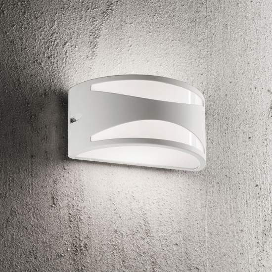 Applique Moderna Rex-3 Alluminio-Materie Plastiche Bianco 1 Luce E27 092430