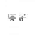 Applique Moderna Rex-3 Alluminio-Materie Plastiche Bianco 1 Luce E27 092430