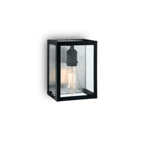 Applique Industrial-Minimal Igor Metallo Nero 1 Luce E27 092836