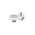 Applique Contemporanea Roma Metallo-Cristallo Cromo 2 Luci 3W 3000K Luce Calda 093086