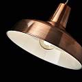 Sospensione Industrial-Minimal Moby Metallo Rame 1 Luce E27 093697