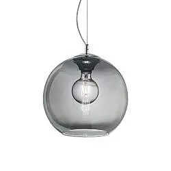 Sospensione Moderna Nemo Metallo Fumè 1 Luce E27 D40Cm