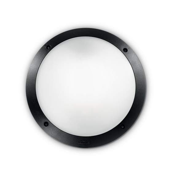Applique Moderna Polar-1 Materie Plastiche Nero 1 Luce E27 096674