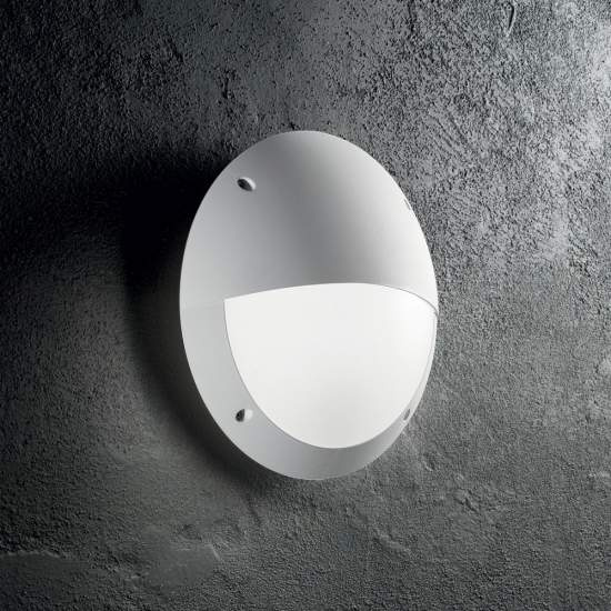 Applique Moderna Polar-2 Materie Plastiche Bianco 1 Luce E27 096681