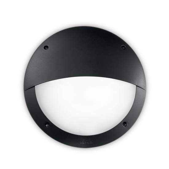 Applique Moderna Polar-2 Materie Plastiche Nero 1 Luce E27 096698