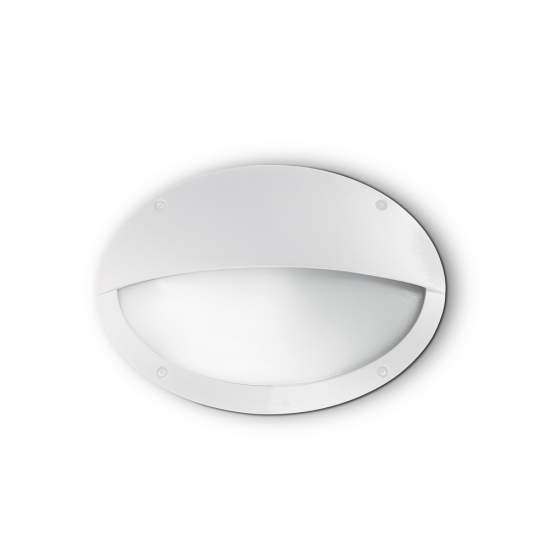 Applique Moderna Medea-2 Materie Plastiche Bianco 1 Luce E27 096735