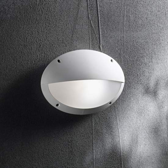 Applique Moderna Medea-2 Materie Plastiche Bianco 1 Luce E27 096735