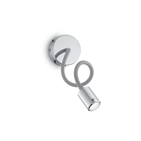 Applique Moderna Focus-1 Metallo Cromo Led 4W 3000K Luce Calda 097206
